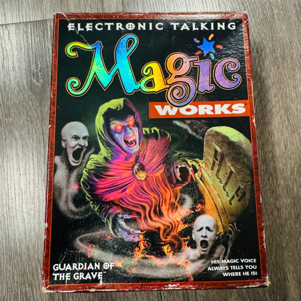 1995 MB Magic Works Guardian of the Grave Electronic Talking Magic Trick Vintage